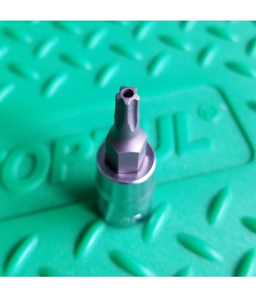 Головка с насадкой 5-гранной TORX T20 37mm 1/4" с отверстием TOPTUL BCNA0820