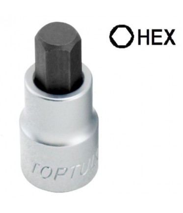 Головка с насадкой HEX 10 mm 55mm 1/2" TOPTUL BCDA1610