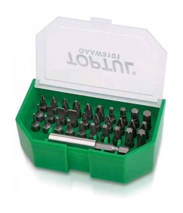 Набор бит 1/4" SL, PH, PZ, TORX, HEX GAAW3101 TOPTUL