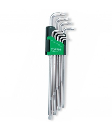 Набор Г-обр. ключей TORX T10-T50 9ед. супердл. GAAL0923 TOPTUL
