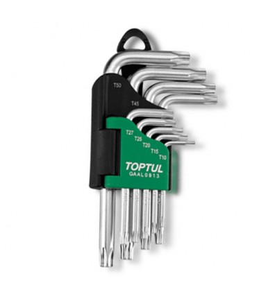 Набор Г-обр. ключей TORX T10-T50 9ед. GAAL0913 TOPTUL