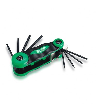 Набор складной ключей TORX: T6-T25 (материал CRV-6150) AIFB0802 TOPTUL