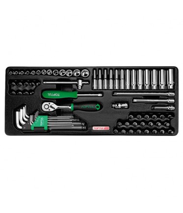 Набор инструмента 1/4" 72ед. GCAT7202 TOPTUL