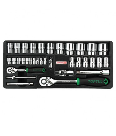 Набор инструмента 1/4" и 1/2" 34ед GCAT3401 TOPTUL