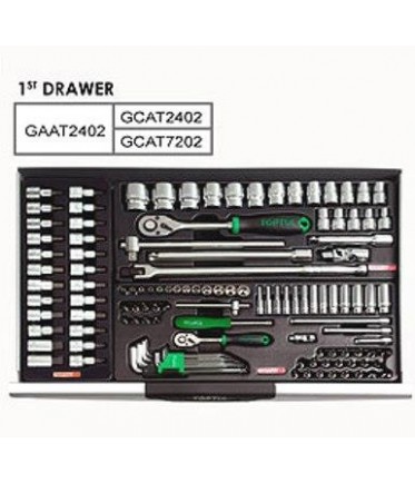 Тележка с инструментом 7секций 211ед. GCAJ0066 TOPTUL