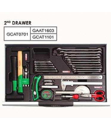 Тележка с инструментом 7секций 211ед. GCAJ0066 TOPTUL