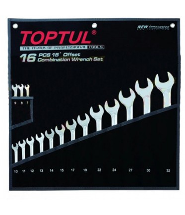 Набор ключей комб. 16ед. 7-32мм Hi-Performance GPAX1601 TOPTUL