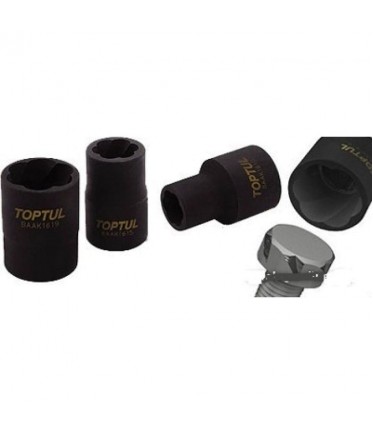 Набор головок для поврежденных гаек 9 ед. 1/2" TOPTUL GAAG0903
