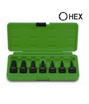 Набор головок ударных HEX 1/2" 4-14мм 7ед. TOPTUL GDAI0702