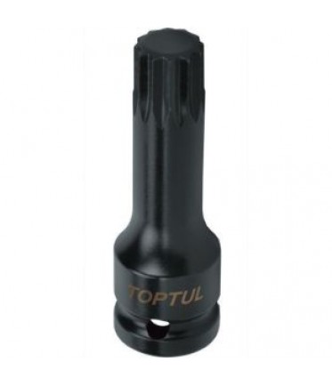 Головка ударная SPLINE M14 L77mm 1/2" TOPTUL KADB1614L