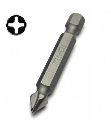 Насадка 1/4" 50мм PH2 2в1 (бита+зенковка по дереву) 2шт. TOPTUL FWAA0802G