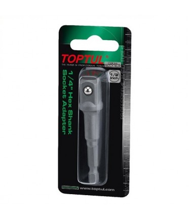 Переходник 1/4"х3/8" (6-гр. под шуруповерт Х квадрат) FPKA0812 TOPTUL
