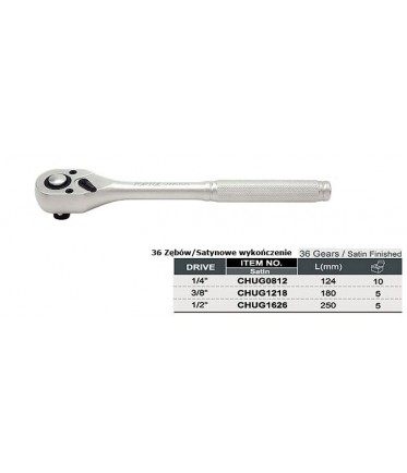 Трещотка 1/4" 36 зубцов CHUG0812 TOPTUL