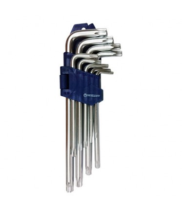 Набор Г-обр. ключей 9ед.TORX с отв. длинных TKS0902 STANDART