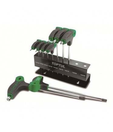 Набор ключей TORX с ручкой L-обр. T10-T50 9ед. GAAX0901 TOPTUL