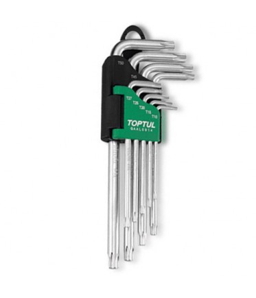 Набор Г-обр. ключей TORX T10-T50 9ед. длинных GAAL0914 TOPTUL