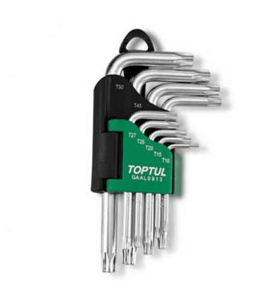 Набор Г-обр. ключей TORX T10-T50 9ед. GAAL0913 TOPTUL