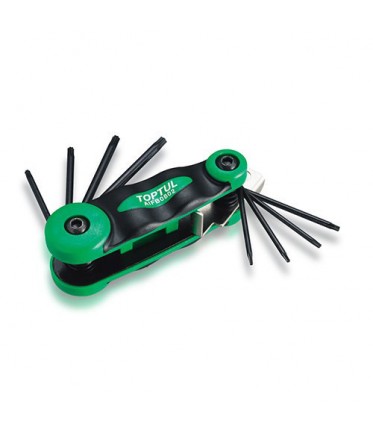 Набор складной ключей TORX: T6-T25 (материал CRV-6150) AIFB0802 TOPTUL