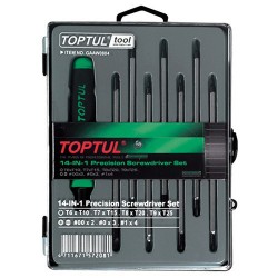 Набор отверток (T6-T25,PH,SL) 14 в 1 GAAW0804 TOPTUL