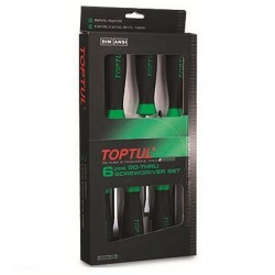 Набор отверток ударных с шестигранником 6 ед. GAAE0605 TOPTUL