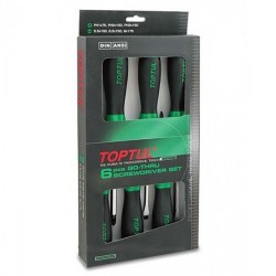 Набор отверток ударных с шестигранником 6 ед. GAAE0613 TOPTUL