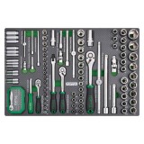 Набор инструмента 1/4", 3/8", 1/2" 126ед GEDC611 TOPTUL