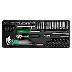 Набор инструмента 1/4" 72ед. GCAT7202 TOPTUL