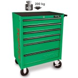 Тележка для инструмента 6секций (зеленая) TCAJ0601 TOPTUL