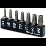 Набор бит 1/4" (TORX T10-T40 с отверстием) GAAV0703 TOPTUL
