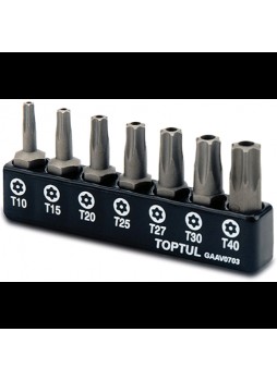 Набор бит 1/4" (TORX T10-T40 с отверстием) GAAV0703 TOPTUL