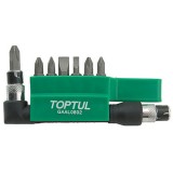 Набор бит 1/4" + Гобр.перех. 8ед. GAAL0802 TOPTUL