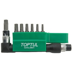 Набор бит 1/4" TORX с Г-обр.переходником GAAL0801 TOPTUL