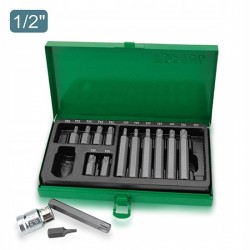 Набор бит 10мм TORX Т20-Т55 15ед. GAAD1506 TOPTUL