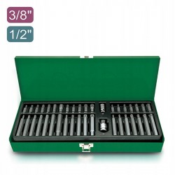 Набор бит 10мм HEX,TORX,SPLINE 40ед. GAAD4002 TOPTUL