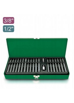 Набор бит 10мм HEX,TORX,SPLINE 40ед. GAAD4002 TOPTUL