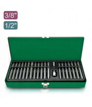 Набор бит 10мм HEX,TORX,SPLINE 40ед. GAAD4002 TOPTUL
