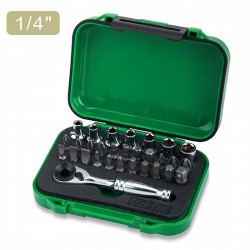 Набор инструмента 1/4" 30ед. GABW3001 TOPTUL