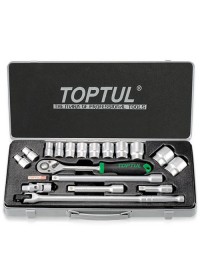 Набор инструмента 1/2" 18ед. (6-гр.) TOPTUL GCAD1802