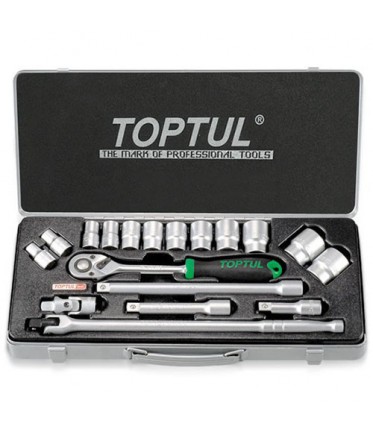 Набор инструмента 1/2" 18ед. (6-гр.) TOPTUL GCAD1802