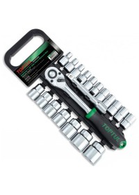 Набор инструмента 1/2" 20ед. 8-32мм на пластиковом холдере TOPTUL GABB2001