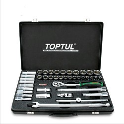 Набор инструмента 1/2" комбинированный (короткие+длинные головки) TOPTUL GCAD4102
