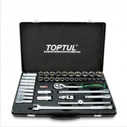 Набор инструмента 1/2" комбинированный (короткие+длинные головки) TOPTUL GCAD4102
