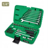 Набор инструмента 1/4" + ключи 49ед. TOPTUL GCAI4901