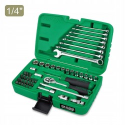 Набор инструмента 1/4" + ключи 49ед. TOPTUL GCAI4901