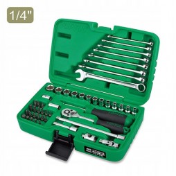 Набор инструмента 1/4" + ключи 49ед. TOPTUL GCAI4901