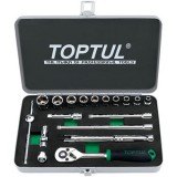 Набор инструмента 1/4" 18 ед. дюймового 3/16"-9/16" TOPTUL GCAD1811