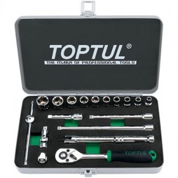 Набор инструмента 1/4" 18 ед. дюймового 3/16"-9/16" TOPTUL GCAD1811