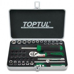 Набор инструмента 1/4" 38ед. TOPTUL GCAD3801