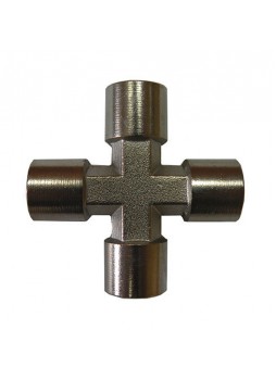 Крестовое соединение с внутренней резьбой 1/4” S1283-2 AIRKRAFT