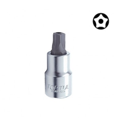Головка с насадкой 5-гранной TORX T20 37mm 1/4" с отверстием TOPTUL BCNA0820